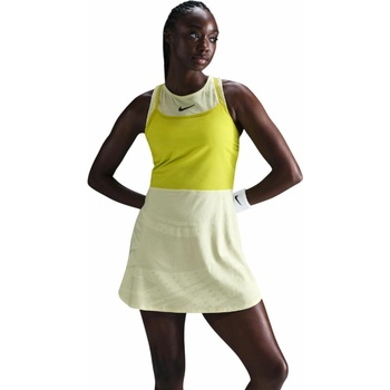 Nike Dámské tenisové šaty Court Dri-Fit Slam Dress luminous green/high voltage/medium ash Žlutý