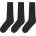 Firetrap Мъжки чорапи Firetrap 3 Pack Formal Socks Mens - Black