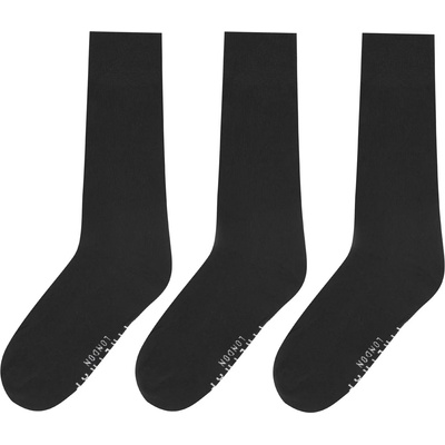 Firetrap Мъжки чорапи Firetrap 3 Pack Formal Socks Mens - Black