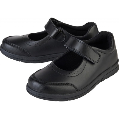 Dívčí kožené baleríny černá matná – Zboží Dáma