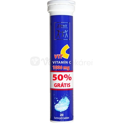 Zdrovit Vitamín C 1000 mg 50% tbl eff 20 šumivých tabliet