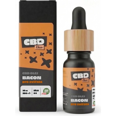 CBDčko CBD kapky pro zvířata 10% s příchutí bacon 10 ml