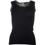 Engel Дамско копринено термобельо Engel Women's Tank Top with Lace Merino base layer - Black - размер 46/48 (EU) (114-0985-0114)