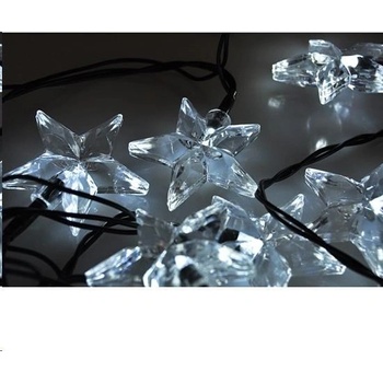 Solight LED vánoční řetěz hvězdy 20 LED 3m přívod 3m IP20 bílá