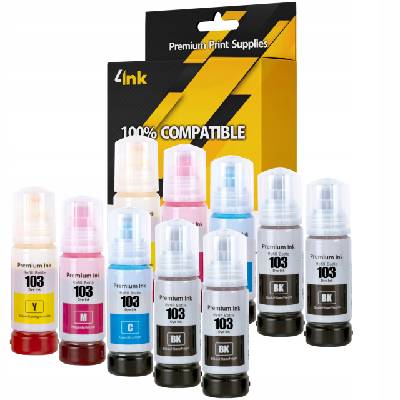 10x TUSZ 103 PRO TISKÁRNU EPSON EcoTank L3160 L3150 L3110 L3210 L3251 L3256