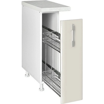 Matis Кухненски шкаф долен бутилиера in mdf d20 бежов гланц