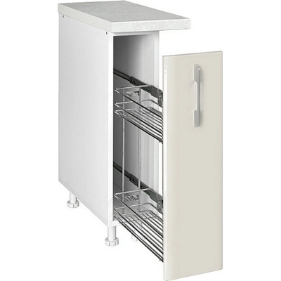 Matis Кухненски шкаф долен бутилиера in mdf d20 бежов гланц