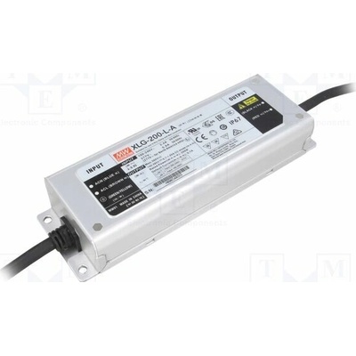 MEAN WELL XLG-200-L-A Napájecí zdroj: spínaný; LED; 200W; 142÷285VDC; 0,35÷1,05A; IP67
