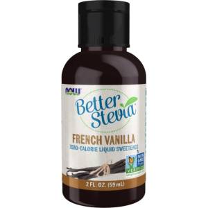 NOW Better Stevia Liquid | Different Flavors [59 мл] Френска ванилия