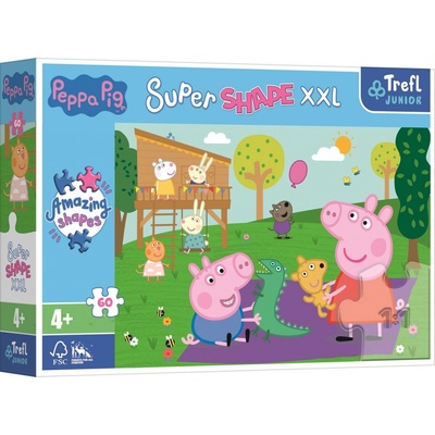 TREFL Super Shape XXL Prasátko Pepina Hraní s bráškou 60 dielov