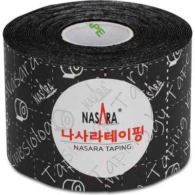 Nasara Kineziologický tejp čierna 5 cm x 5 m