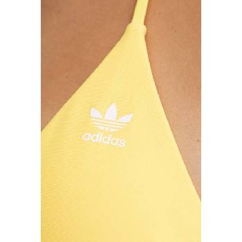 Adidas Горнище на бански adidas Originals Adicolor в жълто с меки чашки IY4118 (IY4118)