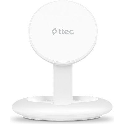 Ttec Безжично зарядно 220V ttec AirCharger Up M MagSafe - Бяло (8694470826967)