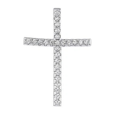 SILVEGO Stříbrný přívěsek křížek Arbatel s čirými Brilliance Zirconia MW11618P