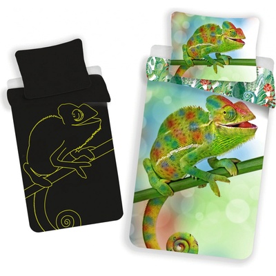 Jerry Fabrics Obliečky Chameleon svietiace Bavlna 140x200 70x90