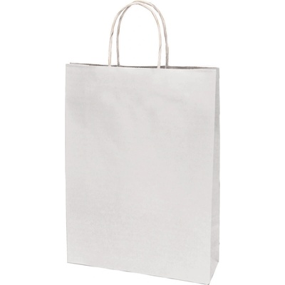 EUROCOM Подаръчна торбичка Eco Big, 26x35x8cm, бяла (25409-А-БЯЛ)