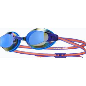 TYR Дамски очила за плуване TYR Blackops 140 Ev Racing Mirrored blue/coral