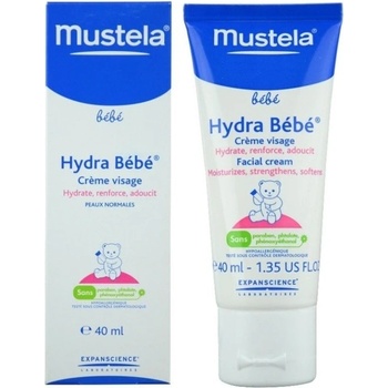 Mustela Bébé Hydra Bébé hydratačný krém na tvár pre deti od narodenia Moisturizing Cream 40 ml
