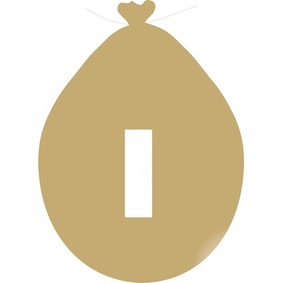 Balónek písmeno I zlaté