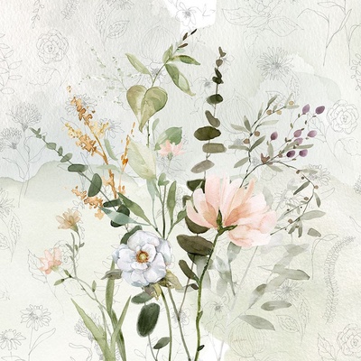 Botanické Květy II 50x50 1 deska