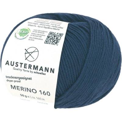 Pletací příze Austermann Merino 160 EXP Barva: 204 MARINE