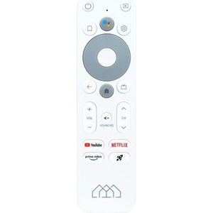 Homatics WHITE - Box R 4K, SledovaniTV - оригинален дистанционен контрол с гласово управление (WHITE) Дистанционно