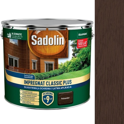 Impregnace na dřevo Sadolin palisandr 9 l pro venkovní použití