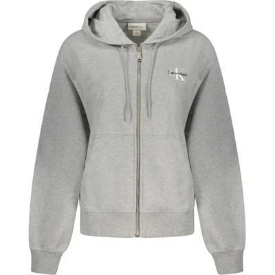 Calvin Klein Дамски суичър с цип calvin klein, Размер xs, Цвят Сиво (lv047b270g_grp79)
