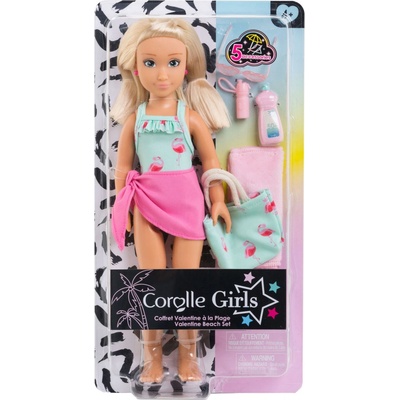 Corolle Valentine Beach Set s blond vlasmi 28 cm