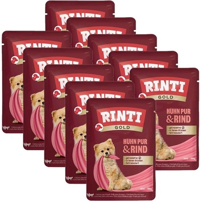 RINTI Капсула RINTI GOLD PUR пиле и говеждо 10 x 100 г