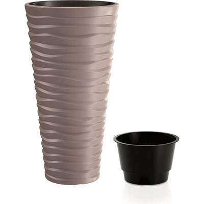 Prosperplast SAND SLIM Květináč 39 cm mocca