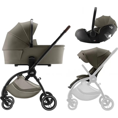 Britax Set Rio + korba + autosedačka Baby-Safe PRO Lux 2025 Urban Olive