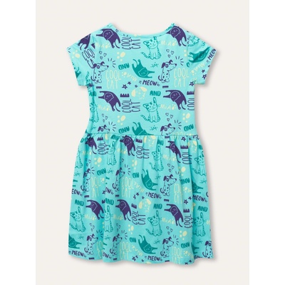 Winkiki dievčenské šaty WKG 01763 tyrkysová