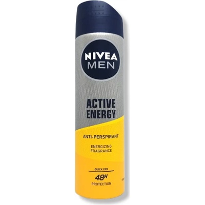 Nivea дезодорант мъжки, Fresh kick, Active Energy, 150мл