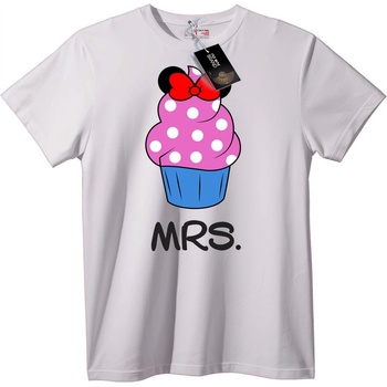 NOONEBRAND Тениска Minnie Cupcake Mrs. - 5XL, White