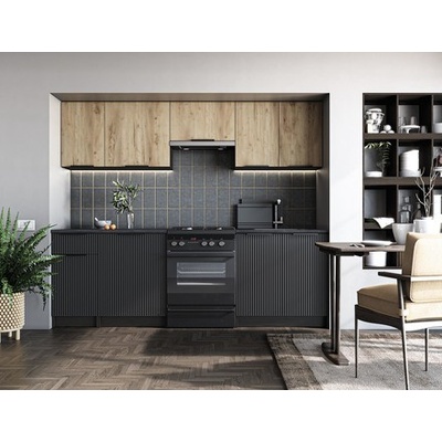 Halmar EMMA 240cm dark carbon wood