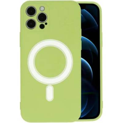 iExpert Силиконов гръб с MagSafe Светло Зелен за iPhone 12 (3120261)