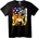 NOONEBRAND Тениска с патриотична дървена кърпа - 2XL, Black