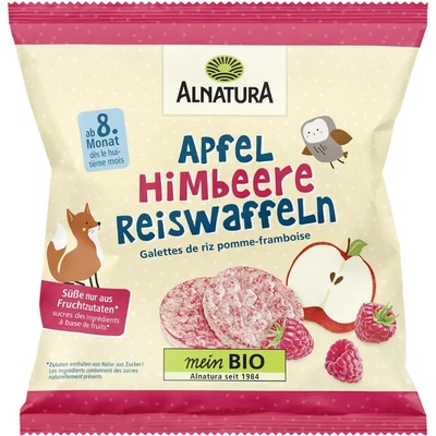 Alnatura BIO rýžové plátky Jablko a malina 35 g