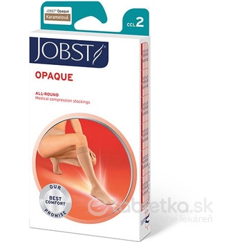 Jobst OPAQUE 2 lýtkové pančuchy bez špice kratšia dĺžka karamelové