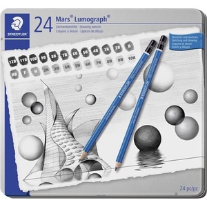 STAEDTLER Молив Mars Lumograph асортимент (24) (100 G24)