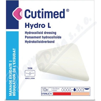 Cutimed Hydro L 10 x 10cm 10 ks hydrokol. kryt. na rány