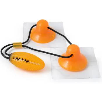 Image 1 of Играчка ръгби топка за лакомства, с 2 вакуум чаши, 50 см