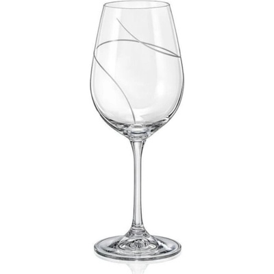 Crystalex Sklenice na bílé i červené víno Viola Up matný 6 x 450 ml