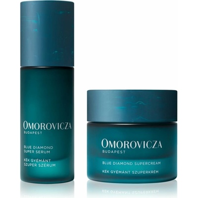 Omorovicza Blue Diamond Super Serum vyživujúce sérum 30 ml + Omorovicza Blue Diamond Supercream spevňujúci hydratačný krém 50 ml