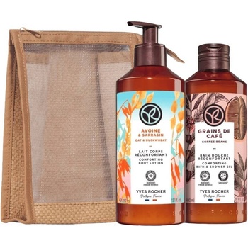 Yves Rocher Bain Nature Комплект - Душ гел и Мляко за тяло, 400 + 390 ml