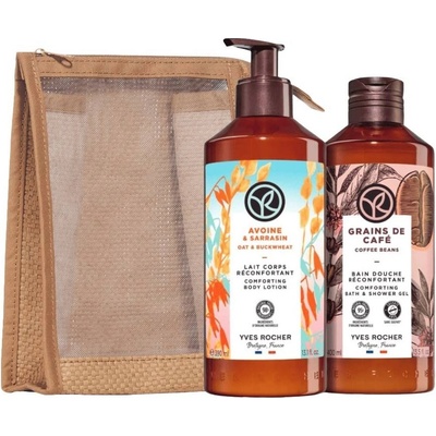 Yves Rocher Bain Nature Комплект - Душ гел и Мляко за тяло, 400 + 390 ml