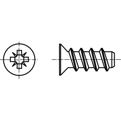 PROFISTYL Eurovrut se zápustnou hlavou pozink Varianta: EUROVRUT zápustná hlava ZnB 6x13 – Zbozi.Blesk.cz