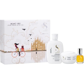 ALFAPARF Milano Semi di Lino Diamond Holiday Kit подаръчен комплект за блясък и мекота на косата