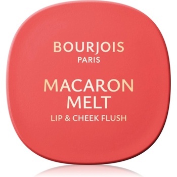 Bourjois Macaron Melt Lip & Cheek Flush руж 2 в 1 цвят 03 Peach Tatin 5 гр